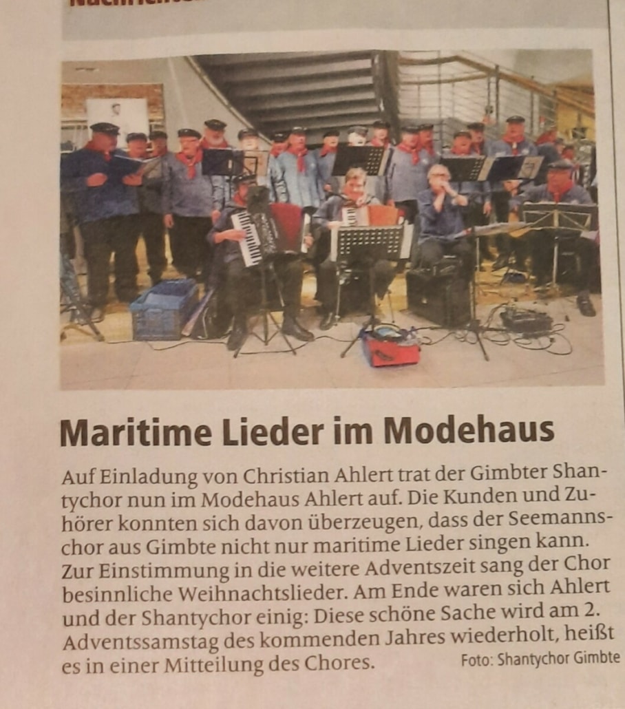Adventssingen bei Ahlert 2023