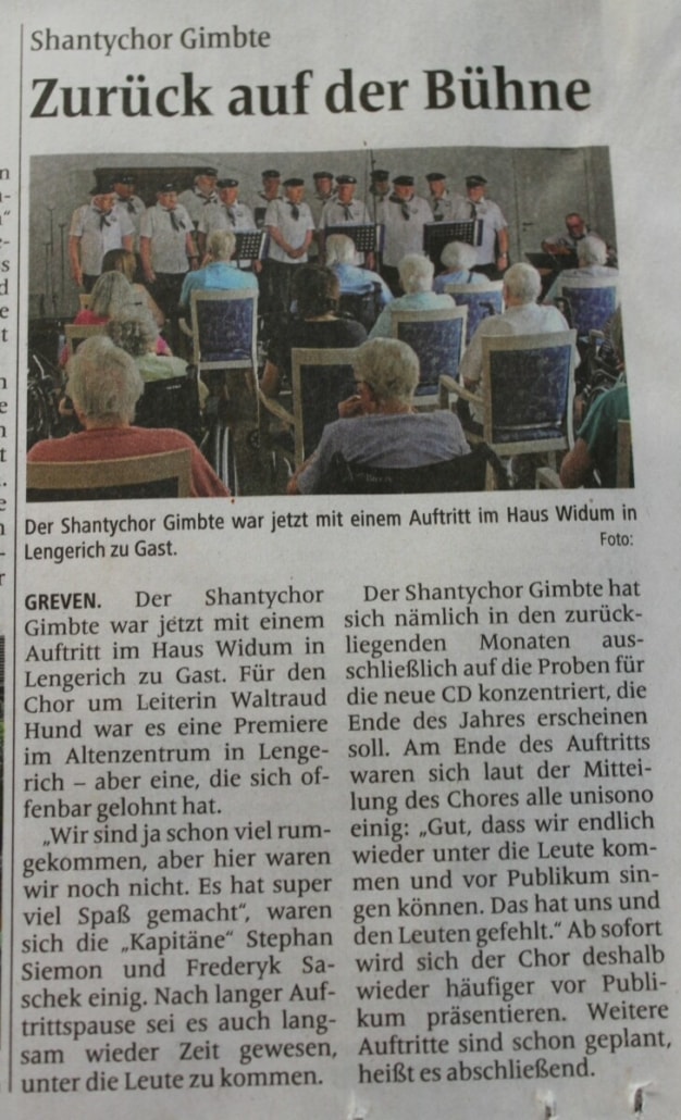 Auftritt im Haus Widum