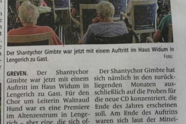 Auftritt im Haus Widum