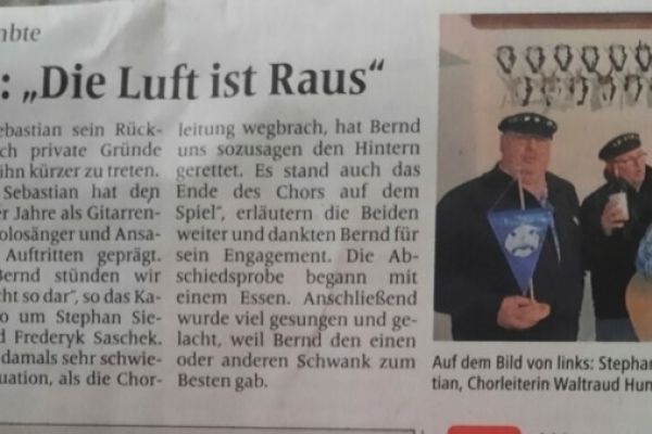 Bernd im Rampenlicht