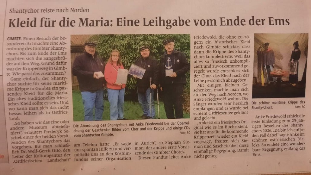 Chorfahrt in den Norden