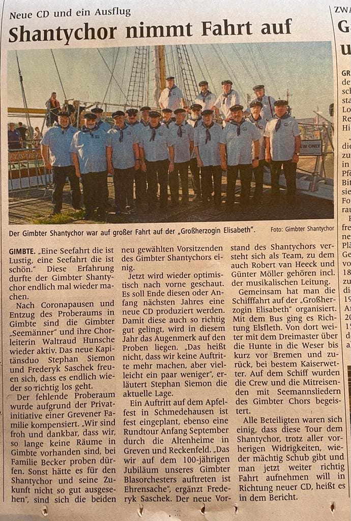 Chorfahrt nach Elsfleth