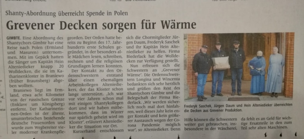 Deckenspende für Kloster in Polen